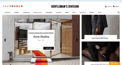 Desktop Screenshot of gentlemansdivision.com